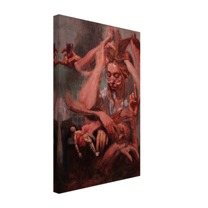 Enhanced texture and timeless beauty with our canvas print. The canvas texture enhances the image's natural look and feel, creating a truly immersive art experience:

Canvas Material: Responsibly sourced FSC-certified wood stretcher bars, cotton-polyester blend (300-350gsm, 350-400 microns).
Thickness: Slim (2cm) and Thick (4cm) options.
Available Sizes: 26 sizes in inches (US & Canada) and cms (rest of the world).
Hanging Kit: Included, varies by country.
No minimum orders, printed and shipped on demand.